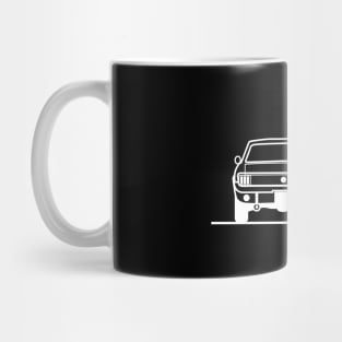 1964 1965 1966 Ford Mustang  Back White Mug